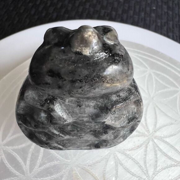 Larvikite Crystal Lady Bug Carving - Picture 6 of 15